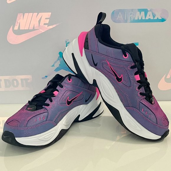 New Nike M2K Tekno Women's Sneaker Shoes Size 6.5 Fuchsia Pink Purple AV4221-600 - Picture 4 of 6
